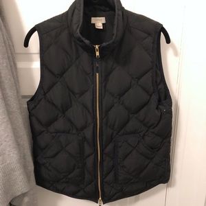 JCrew Factory Black Puffer Vest